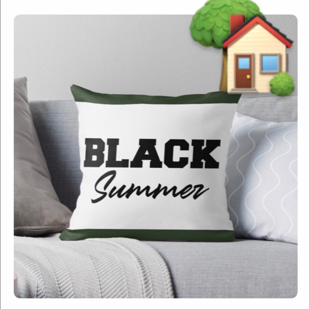 Black Summer Classic pillow